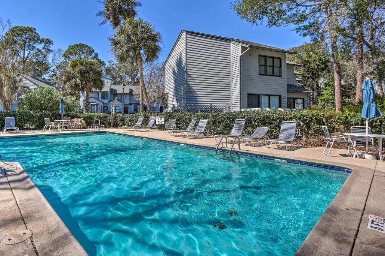 Coastal Oasis With Pool - Walk To Coligny Beach Park Hilton Head Island Bagian luar foto